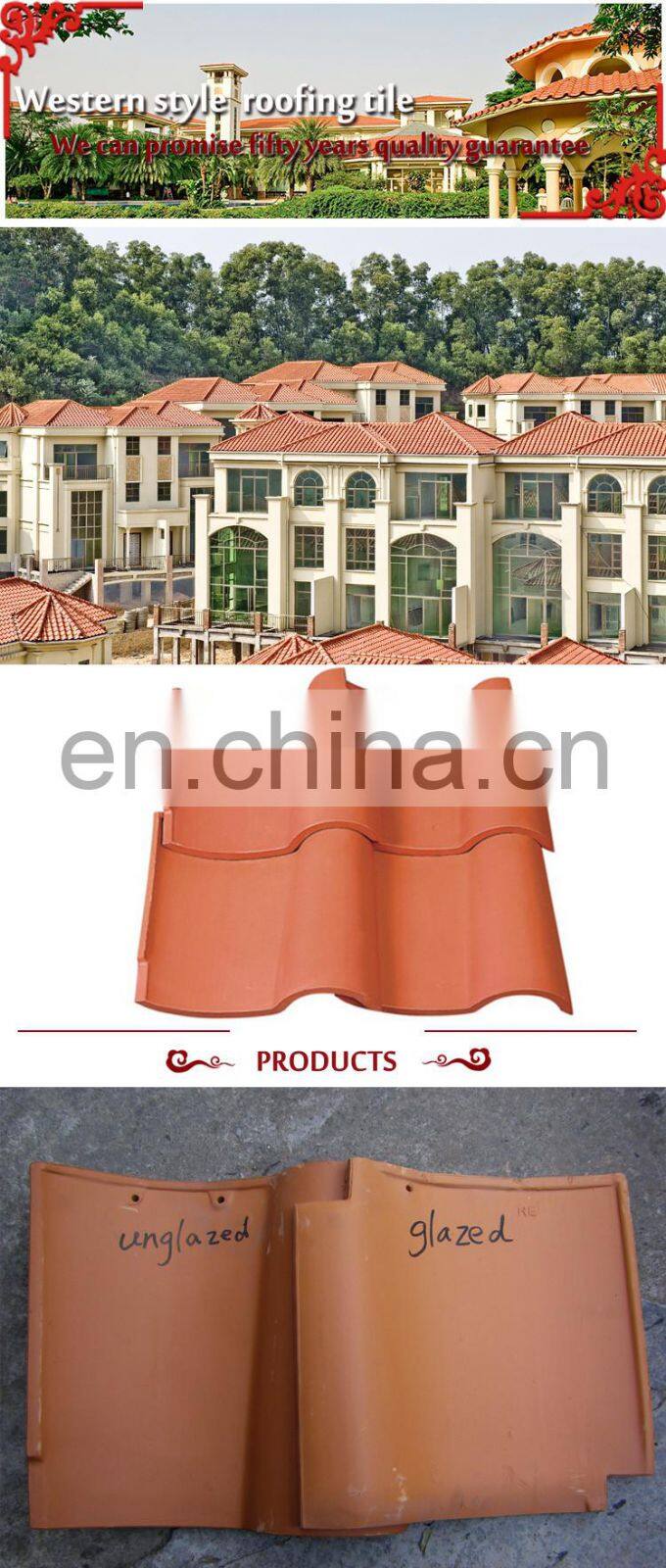 S1 roof tile/terracotta red roof tile/tile in mexico roofing tile