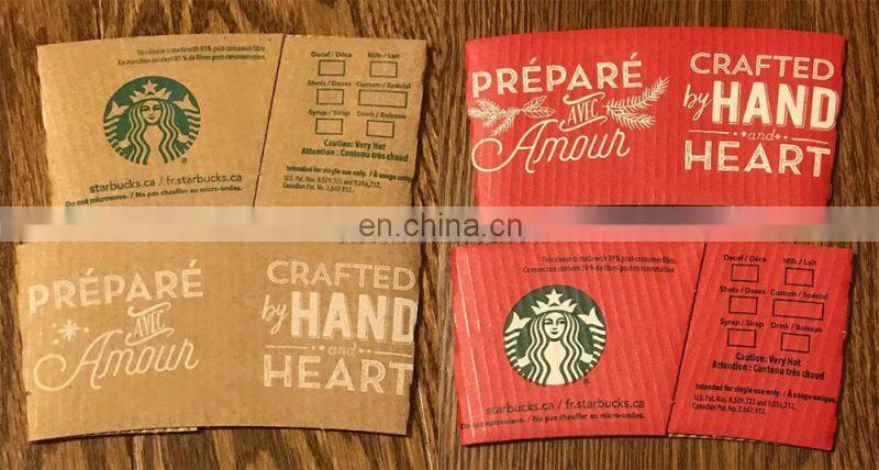 UFG800B Automatic Anti-heat Hot Coffee Insulated Paper Cup Carton Sleeve Fan Folder Gluer Making Machine