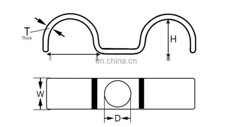 M-Type Horse Saddle Stainless Steel Saddle Pipe Clamps