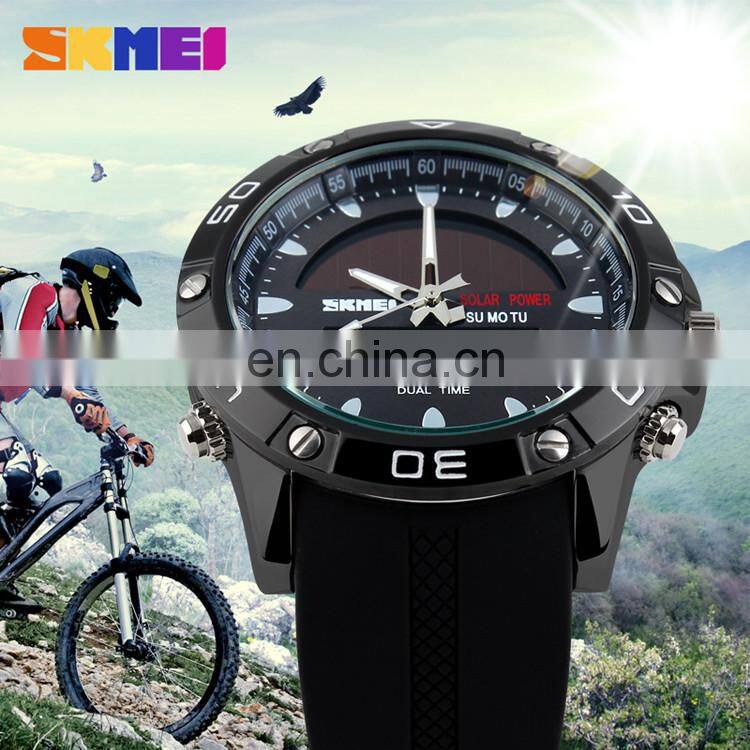 skmei 1064 5atm waterproof for men solar energy japan movt custom logo watches