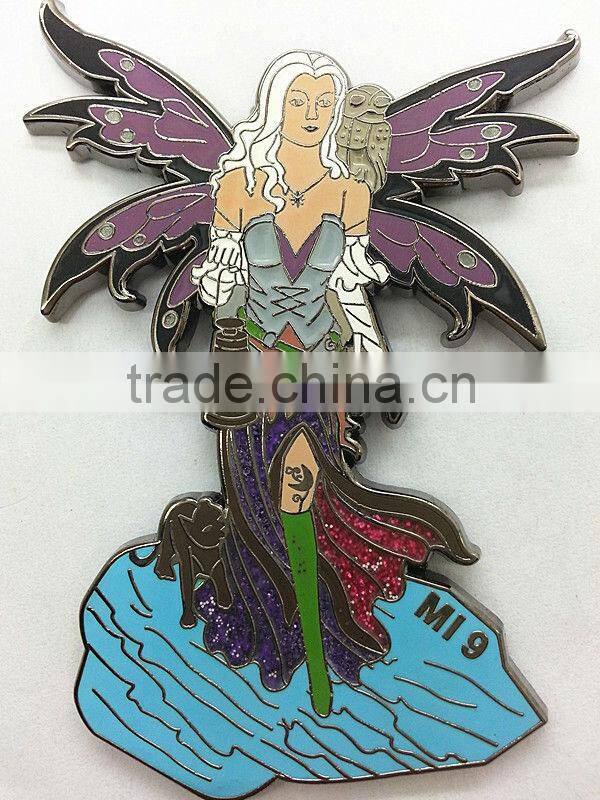 wholesale custom lapel pins/Cartoon beauty lapel pins
