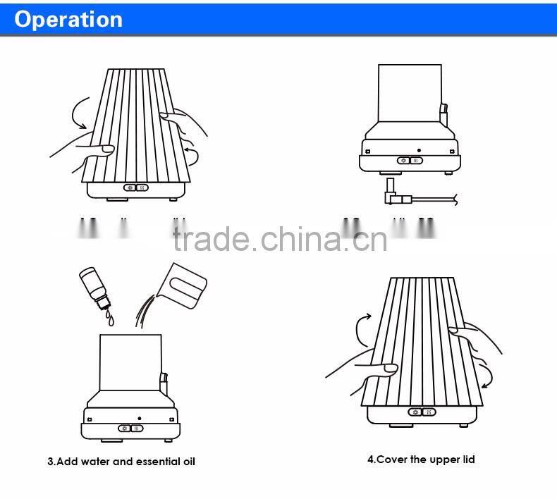100ml Aromatherapy Essential Oil Diffuser Portable Ultrasonic Cool Mist Aroma Humidifier Mist fragrance