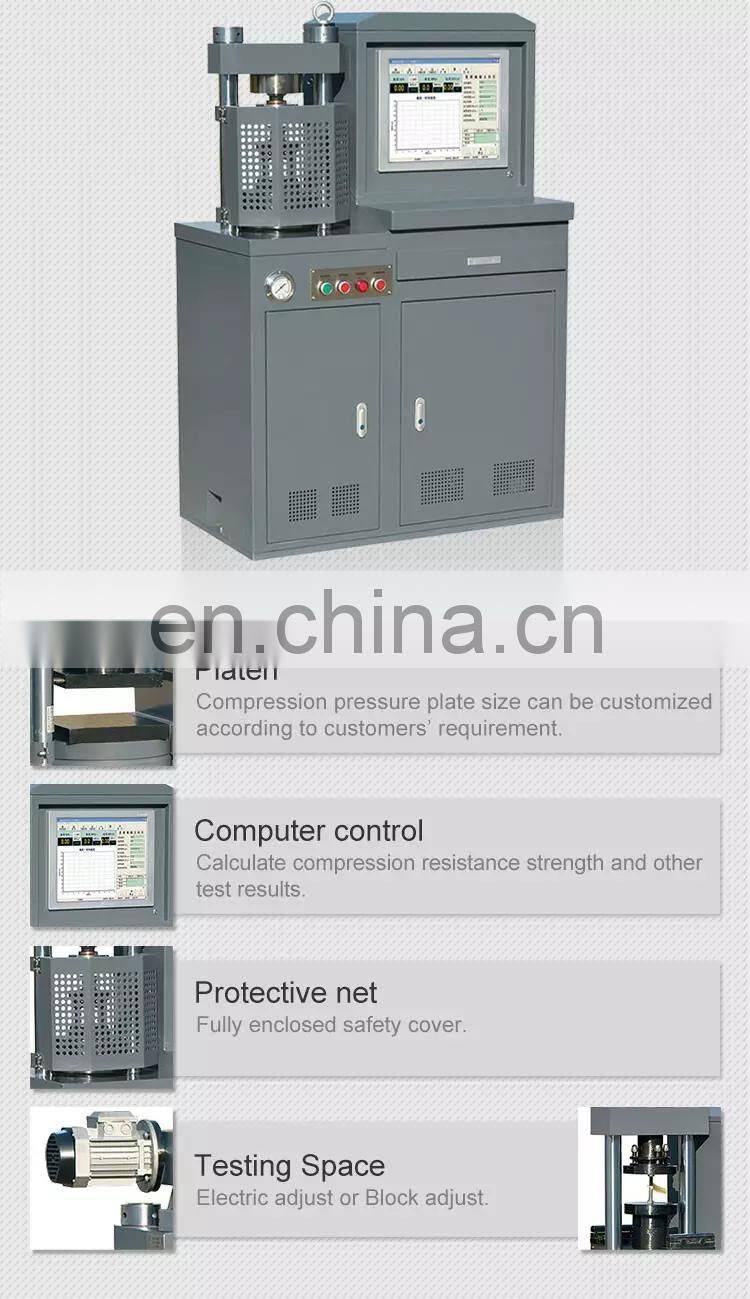 YAW-300B/300C 30Ton 300kN computer controlled automatic concrete compression and flexural  testing machine