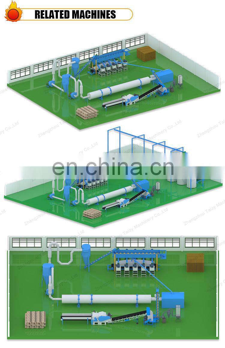 Reasonable price Fully automatic wood waste sawdust screw briquetting charcoal making machine