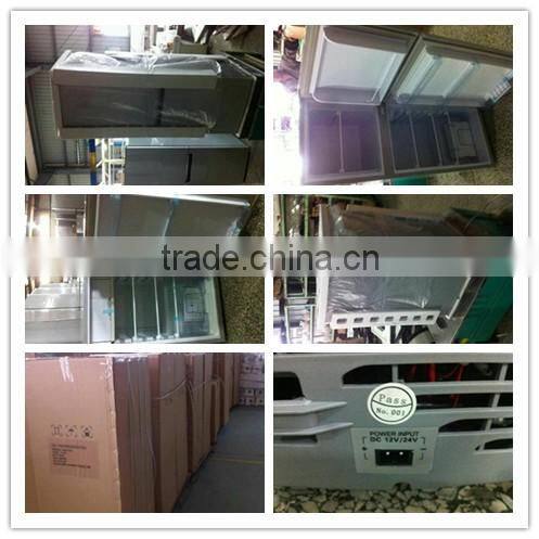 12V/24V solar powered refrigerator freezer combo DC power refrigerator