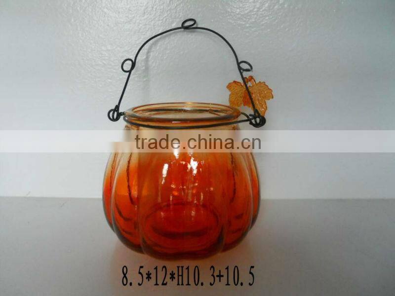 hanging glass tea lights candle holder