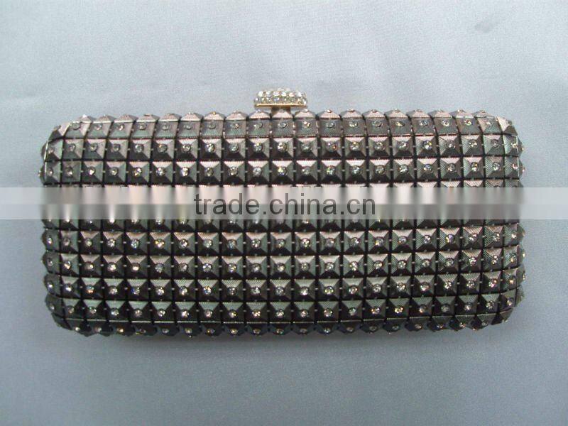 Jiachen Bag factory sell cheap mesh crystal clutch bags