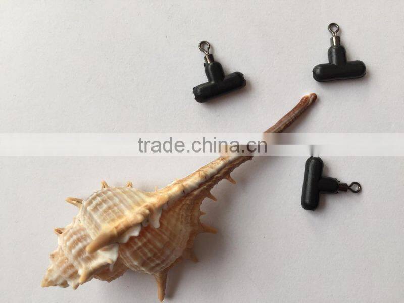 High quatity wholesale fishing tackle crap fishing T-shape plastic triple swivel fishing accessories