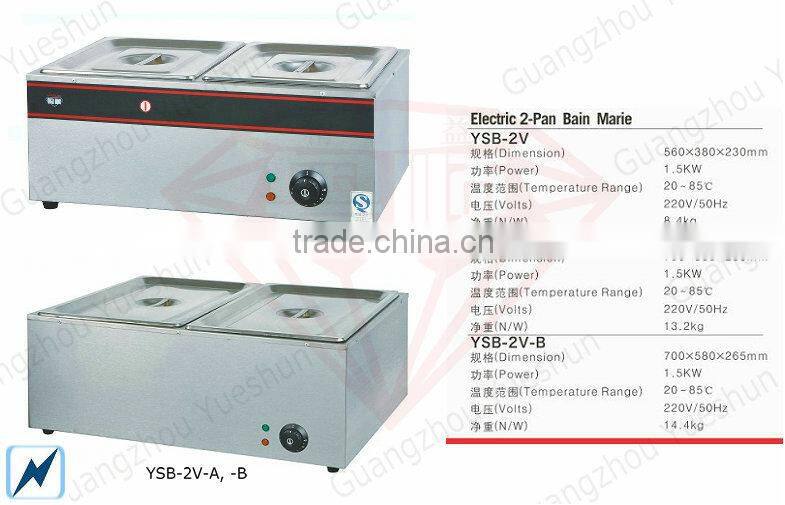 Factory hot selling electric commercial table top electric bain marie