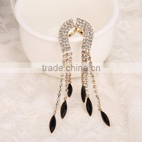 Best selling chinese earring fashion high quality diamond tassel earrings