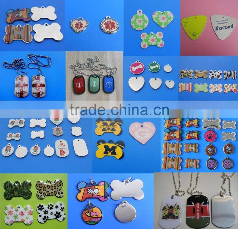 Wholesale Full Color Printed ID Pet Dog Tag Name Tag