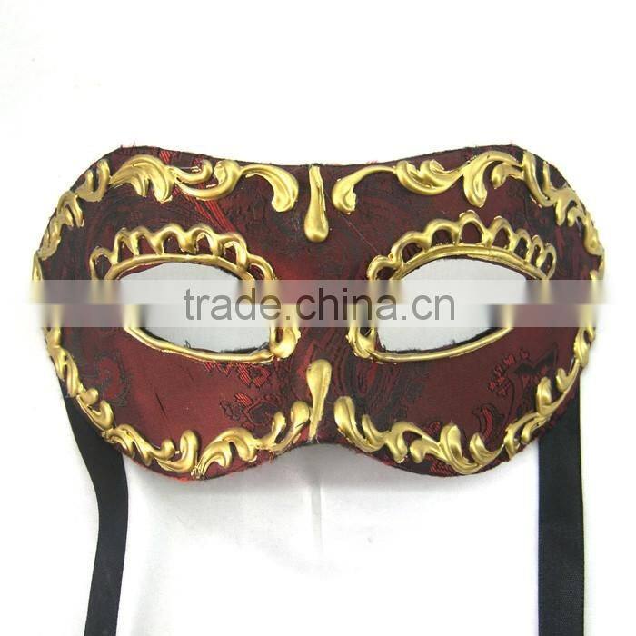 Custume Carnival Accessories HT-HF014 Plastic Half Face Party Eye Mask and Hard Plastic Mask