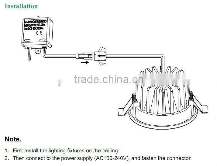 high lumin 5W LED Downlights