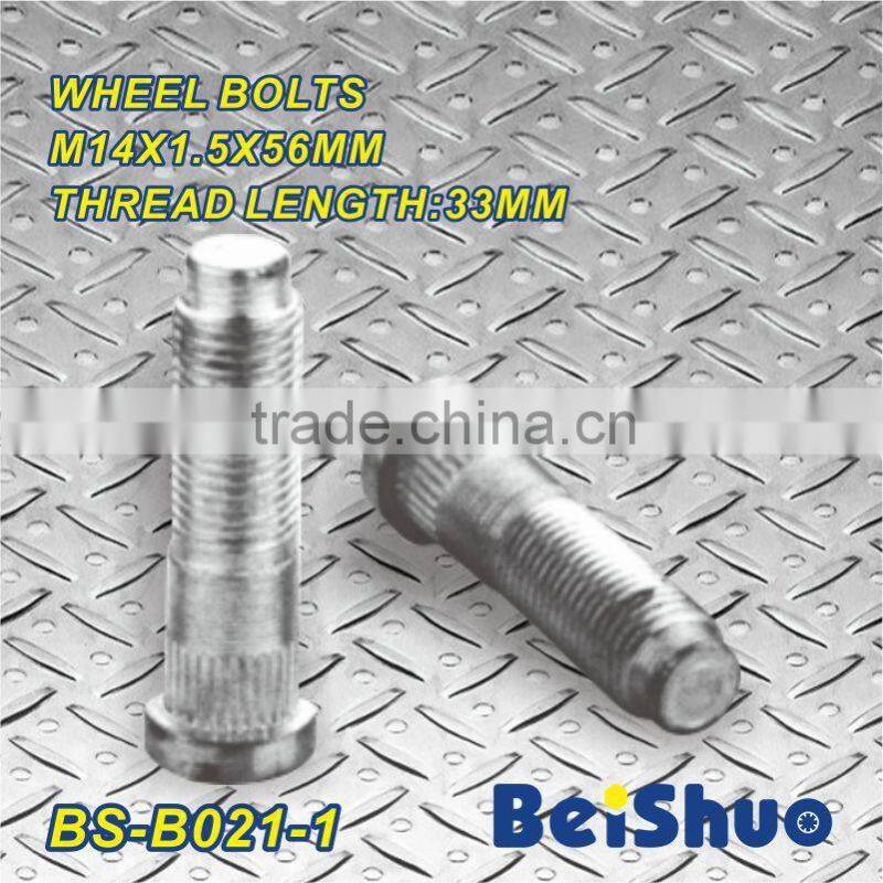 BS-B021-1,M14x1.5x56mm Knurled Wheel Stud Bolt