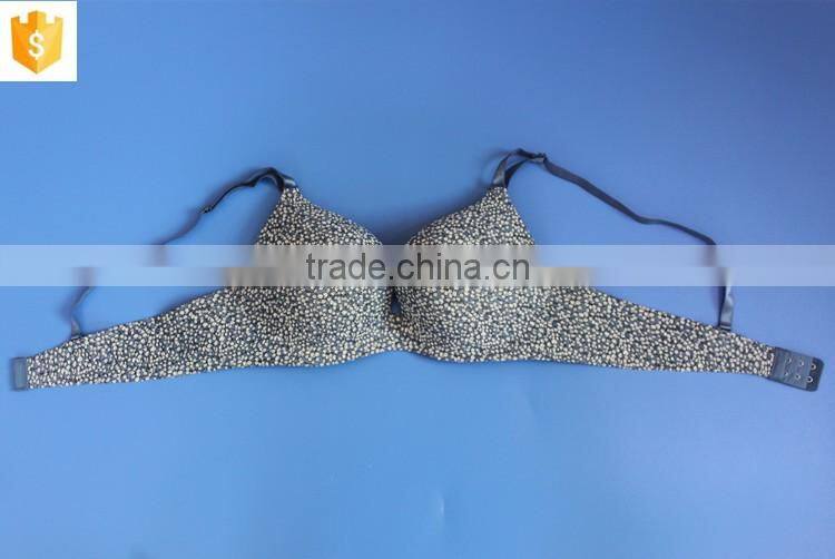 Nice blue young girl bra,flower printed women bra