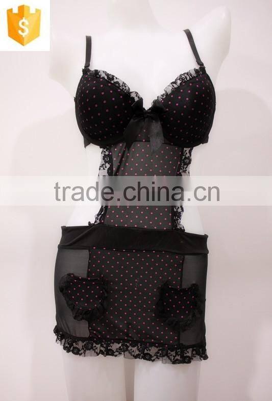 extreme hot sexy lingerie , stiff mesh fabric Ladies Sleepwear,baby doll fashion lace open transparent