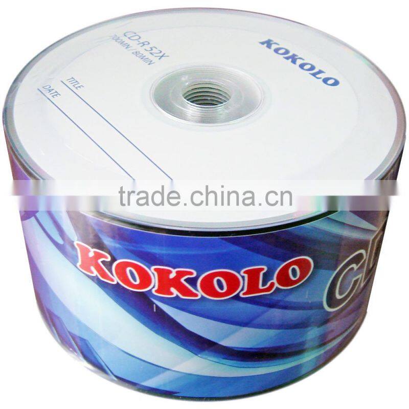 Taiwan A grade CD-R 52x manufacturing cd raw material