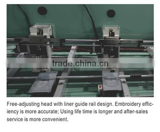 18 head High Speed Belting+Flat+ Single Side Double Sequins computerized embroidery machine