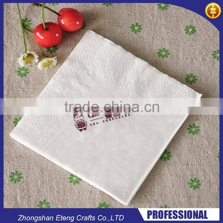 High definition printed paper napkin with custom made brand name