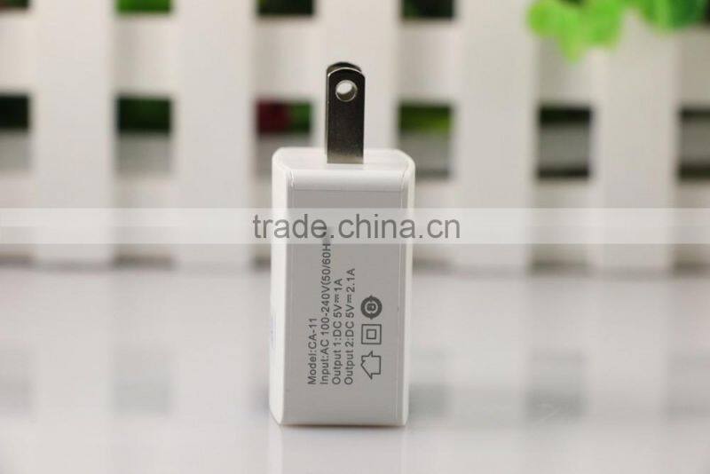 Factory bulk usb home charger dual USB wall charger