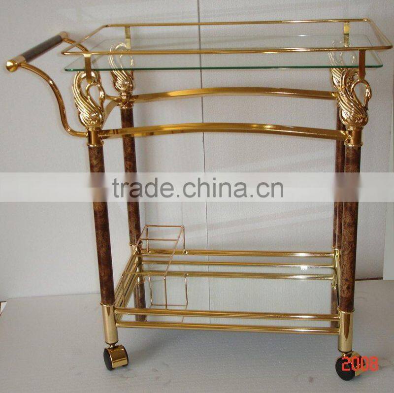Serving Cart /Golden Luxury Trolley