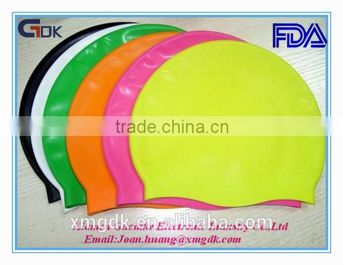 Muti-color Waterproof Custom Silicone Swimming Cap