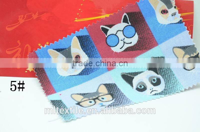 100% Cotton Printed Canvas Fabric For Children's Shoes Bags, Digital Print
