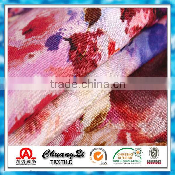 100% Rayon Voile Printed Fabric