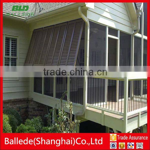 custom shape wall awning sun louver