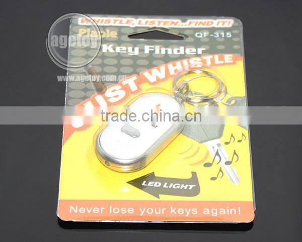 Blister Packing Promotional Electronic Switch LED Light Whistle Key Finder