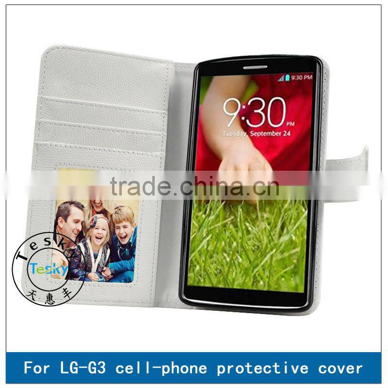 FOLIO CASE FOR LG G3,HOT SELLING FAUX LEATHER BODY COVER CASE FOR LG G3