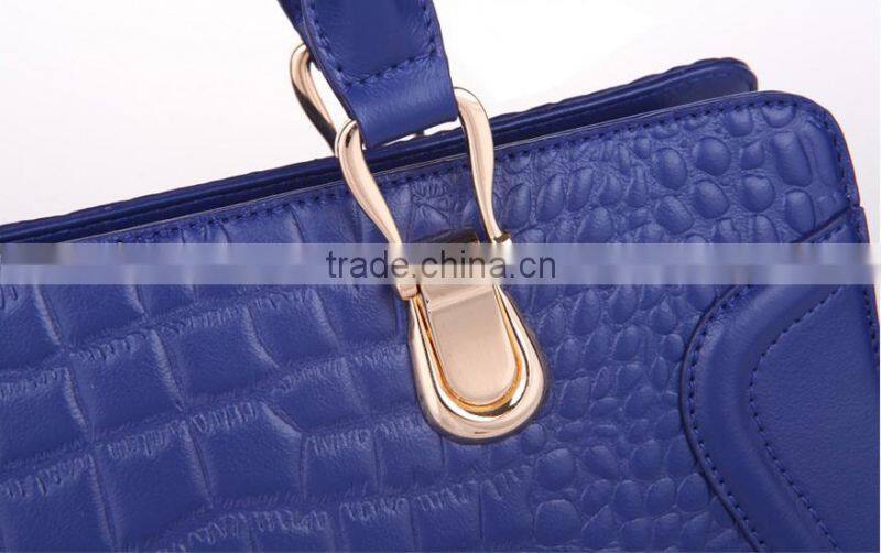 fashion wholesale women leather handbag, handbag factory