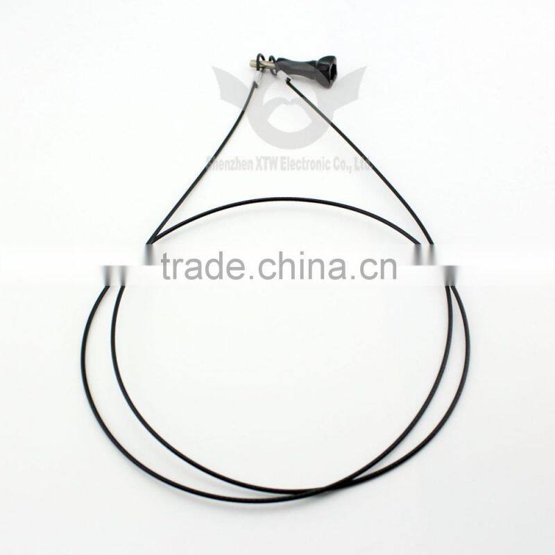 2016 newest go pro accessories 24 inch Stainless Steel Tether Lanyard for GoPro Hero Camera