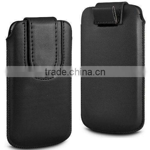 Magnetic PU Leather Pull Tab Flip Case Cover Pouch for HTC one M9
