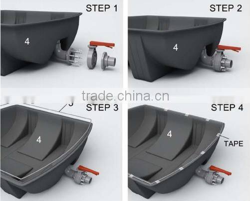 China Puxin plastic septic tank for plant for domestic waste water treatment