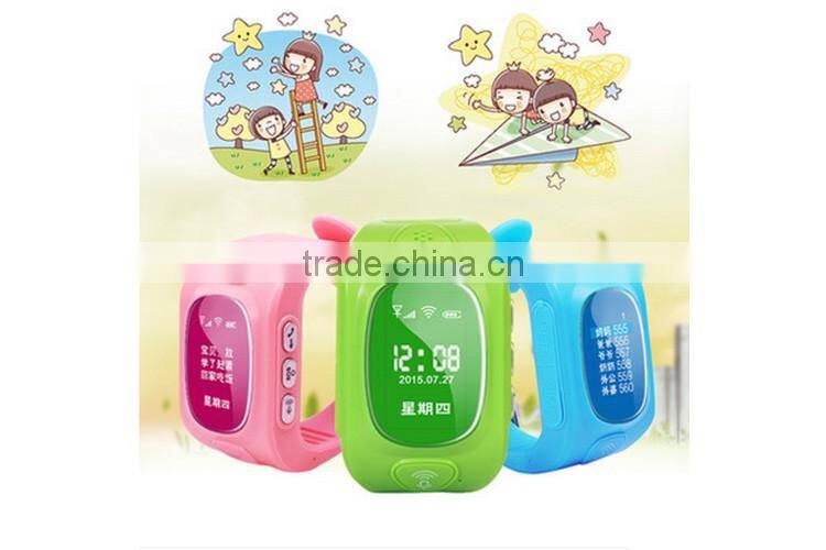 Colorful wrist watch waterproof gps smart watch 2015 for kids