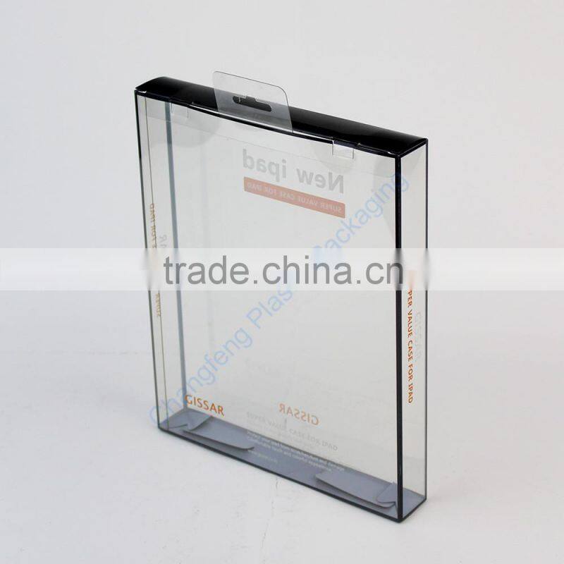 Transparent plastic box for tablet pc packaging
