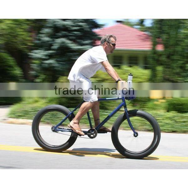 Black color steel frame fat tire bikes
