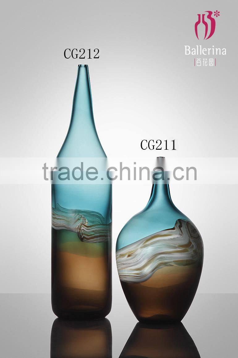 home decor hand blown antique glass vases