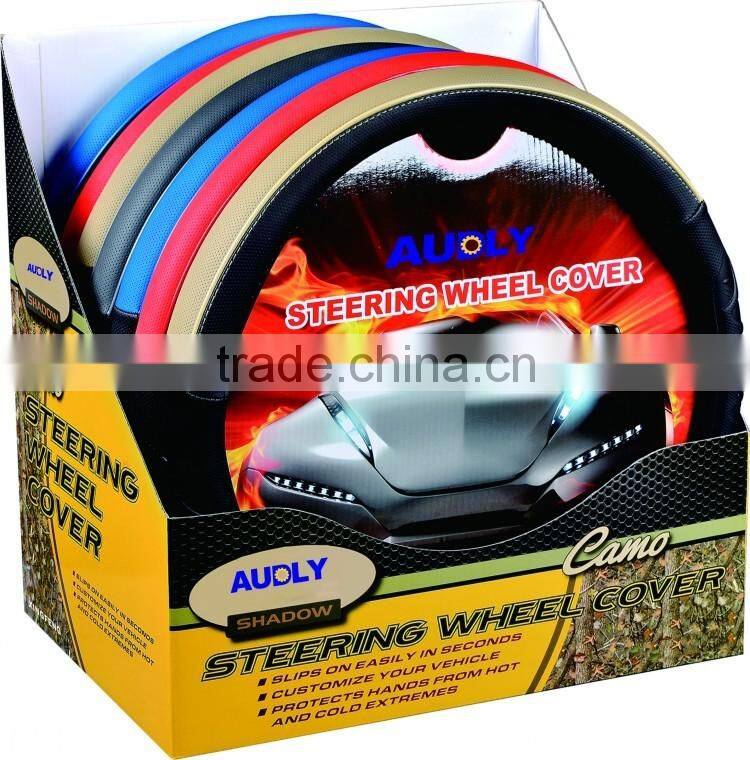 Comfort Durability Safety Car Steering Wheel Cover 15 Inches