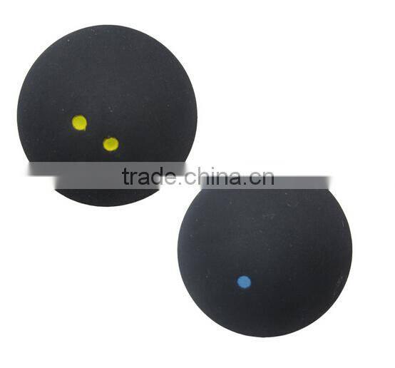 free choose good condition Rubber 2 Yellow Dot Tournament Slow Speed SQUASH BALL