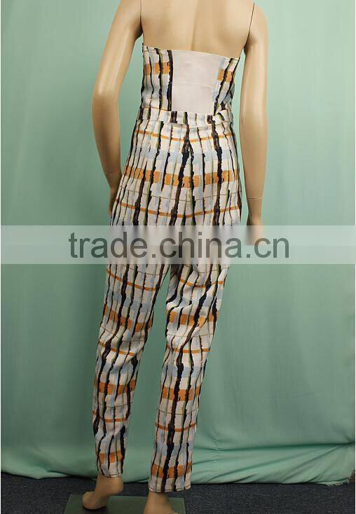 2016 summer Strapless new style sleeveless casual fashion jumpsuit for women DP150732409