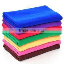 Microfiber weft knitted towel