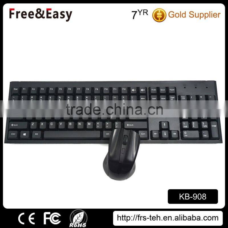 Ergonomics Style and 2.4Ghz Wireless Type Keyboard and Mouse Combo