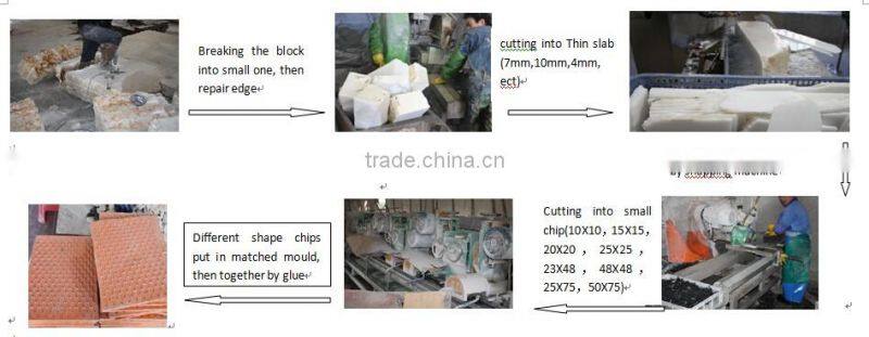 Hexagon Ariston White Mosaic, white marble stone mosaic