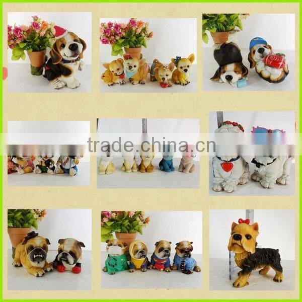 Resin Life Size Dog Statues For Home Decoration