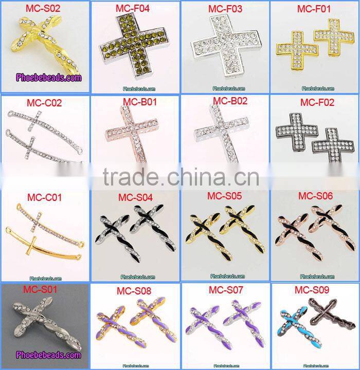 Wholesale Colorful Flower Pattern Tube Design Loose Shamballa Beads CTB-070A