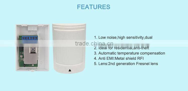 Infrared Motion Detector Wall Security Passive PIR Sensor
