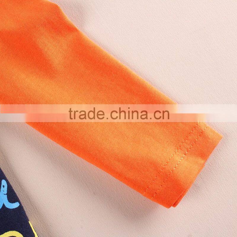 (A6501) NOVA garment wholesale design fancy cotton clothing baby boy t shirt whith printed dinosaur 3d pattern winter wear