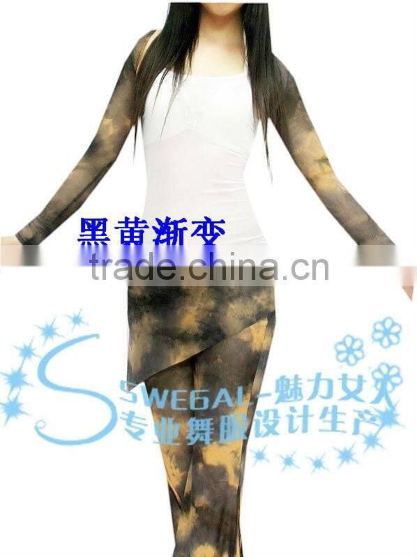 SWEGAL Hot sale belly dancing top sex LONG SLEEXE costume dance TOP wear SGBDB120012